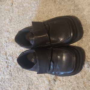 Brown young kids dress shoe